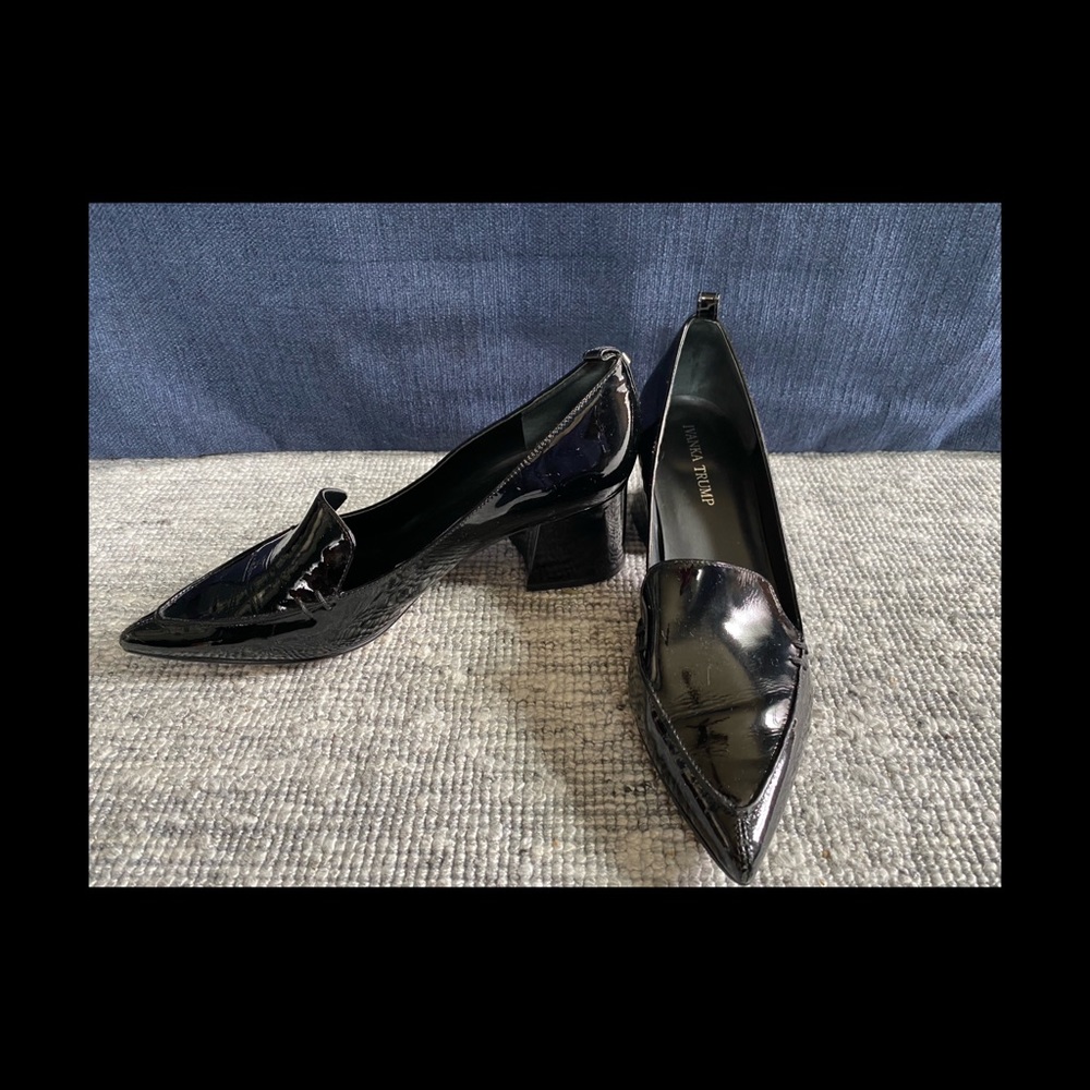 Ivanka Trump black patent leather size 10 shoes